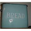 Image 1 : A light blue enamel "Bread bin"...