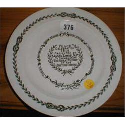 A c1919 British Empire Commemerative plate...