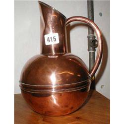 A copper Ewer Rd No 47067 Made by Loveridg...