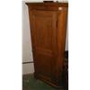 Image 1 : A pine floor standing corner cupboard with...