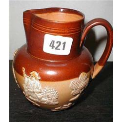 A late C19th Doulton Lambeth saltglaze jug...