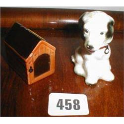 A Goebel cruet set in the form of a dog an...