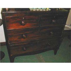 A late C18th mahogany two over two graduat...