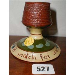 A Torquay pottery match striker "Match for...