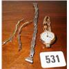 Image 1 : A gold watch (rolled gold strap) together ...