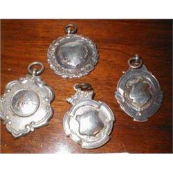 Four 1920's silver and silver plated watch...