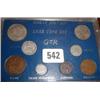 Image 1 : A 1914 coin sets  - farthing to half crown...