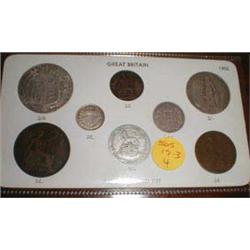 An Edward VII coin sets - farthing to half...