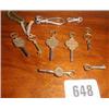 A quantity of pocket watch keys...