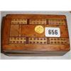 Image 1 : A folding cribage board/card holder...