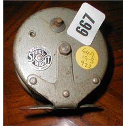 A Srike Right fishing reel...