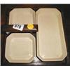 Image 1 : An Art Deco hors d'oeuvre set in oak stand...