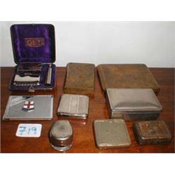 A quantity of metal boxes including horse-...