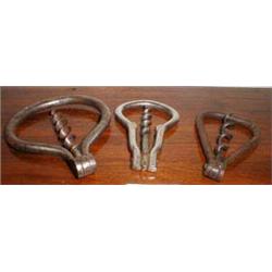 Three harp corkscrews...