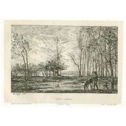 Charles Daubigny Original Etching