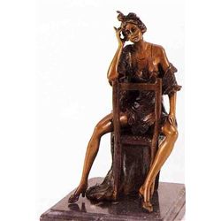 "Saloon Girl" Bronze Sculpture Inspired - Icart