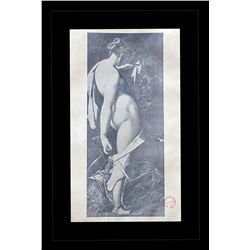 Antique Gallery Stamped Lithograph