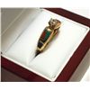 Image 2 : Dead Pawn Zuni Diamond Multi-Stone Inlay 14k Gold Women's Ring - K