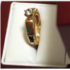 Image 3 : Dead Pawn Zuni Diamond Multi-Stone Inlay 14k Gold Women's Ring - K