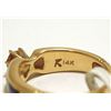 Image 4 : Dead Pawn Zuni Diamond Multi-Stone Inlay 14k Gold Women's Ring - K
