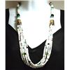 Image 1 : Navajo Howlite & Multi-Stone 6-Strand Necklace - Tommy Singer