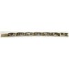 Image 3 : Old Pawn Hopi Sterling Silver Link Bracelet - Sun Face Stamp Signature