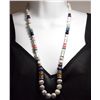 Image 1 : Navajo Howlite & Multi-Stone Necklace - Tommy Singer