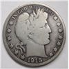 Image 1 : 1915  Barber half $  solid rim  4 ltrs VG/F