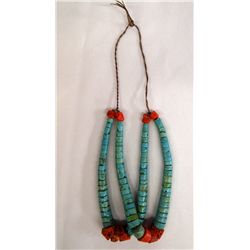 Navajo Turquoise and Coral Jocklas