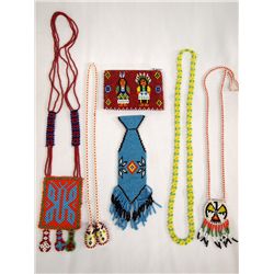 Plains Indian Beadwork - Six Pieces