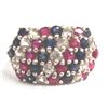 Image 2 : Sterling Ruby, Sapphire and White Topaz Ring