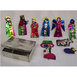 Mexican Tin Nativity Scene