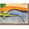 Image 3 : Hand Painted Framed Tile Southwest Scene -Hagstrom