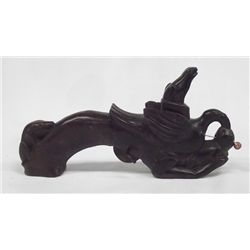 Vintage Indonesian Hand Carved Wood Calk Line