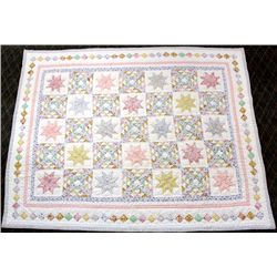 Contemporary Seven Star Patchwork Quilt