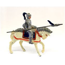 Cast Lead Hand Painted Knight On Horse