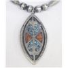 Image 2 : Pawn Navajo Sterling Silver Chip Inlay Necklace