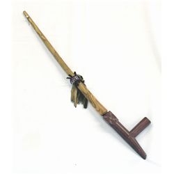 Plains Indian Pipe and Wooden Stem