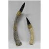 Image 1 : Two Antler Handled Tools with Obsidian Arrowheads