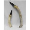 Image 2 : Two Antler Handled Tools with Obsidian Arrowheads