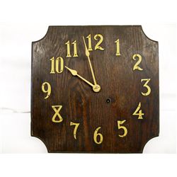 Arts & Crafts Wood Wall Clock