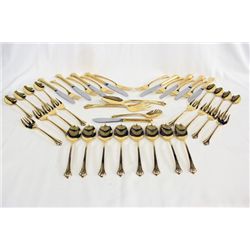 Gold Tone 8 Serving Utensil Set by Reed & Barton