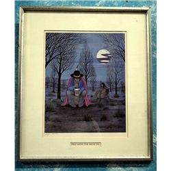 Native American Theme Framed Print- J. Tiger