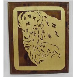 Laser Cut Wooden Wall Hanging of Majestic Bison