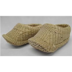 Antique Primitive Chinese Woven Straw Grass Shoes