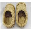 Image 3 : Antique Primitive Chinese Woven Straw Grass Shoes