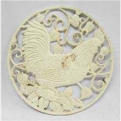 Cast Iron Large Rooster Trivet