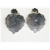 Image 2 : Navajo Sterling Silver Concho Earrings - Cleveland