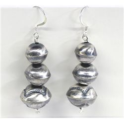 Navajo Sterling Silver Earrings by Calvin Largo