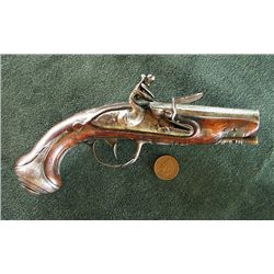 Rare French Flintlock Pocket Pistol, Circa 1740-80
